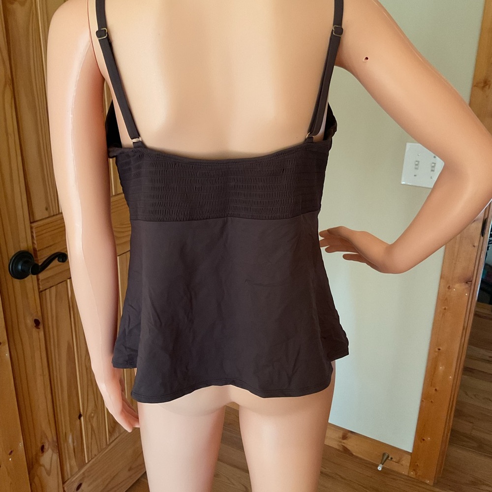Brown Swim Tankini Top - Picture 3 of 4